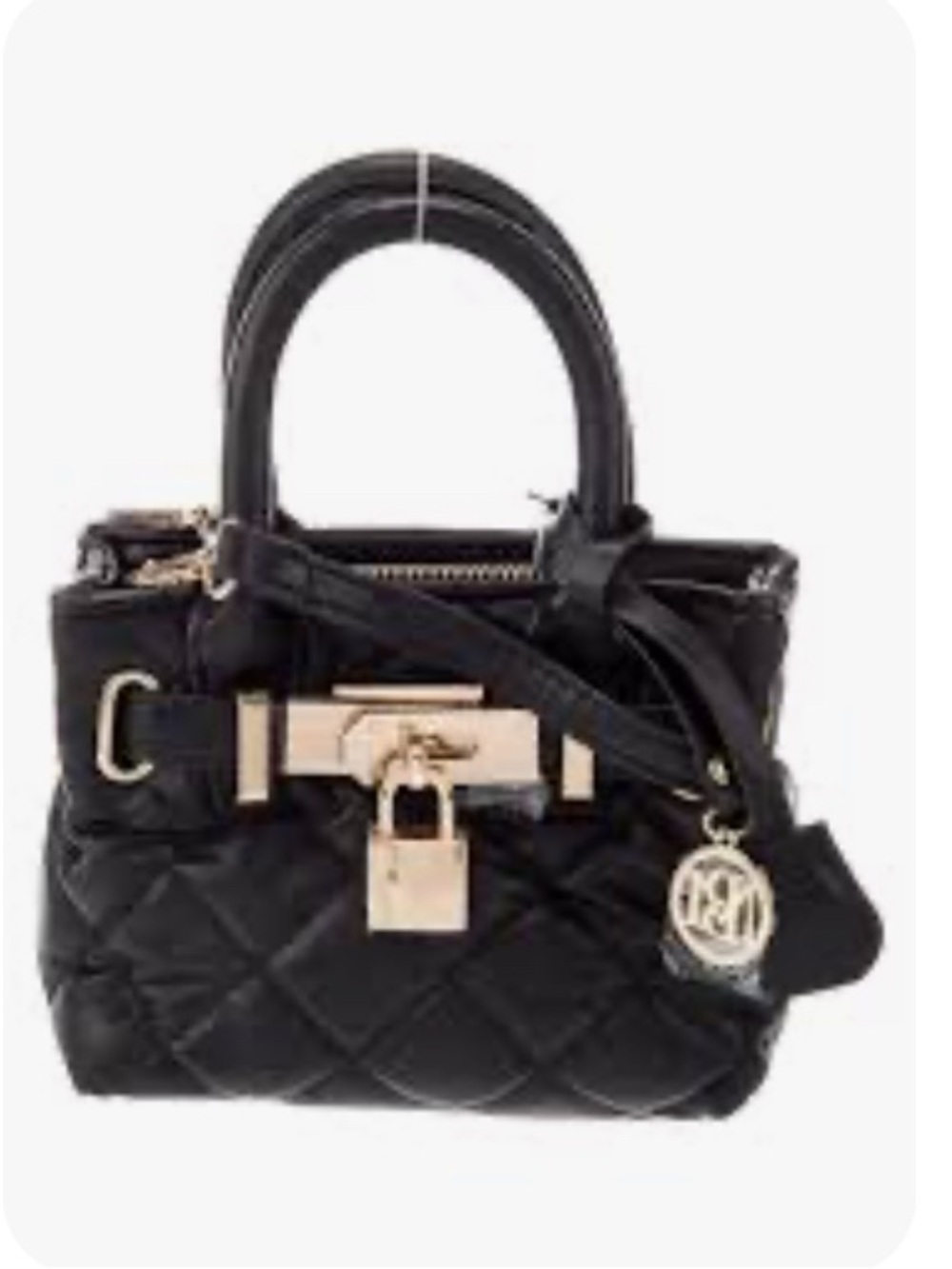 NWOT BADGLEY MISCHKA Mini Diamond Quilted Tote Bag